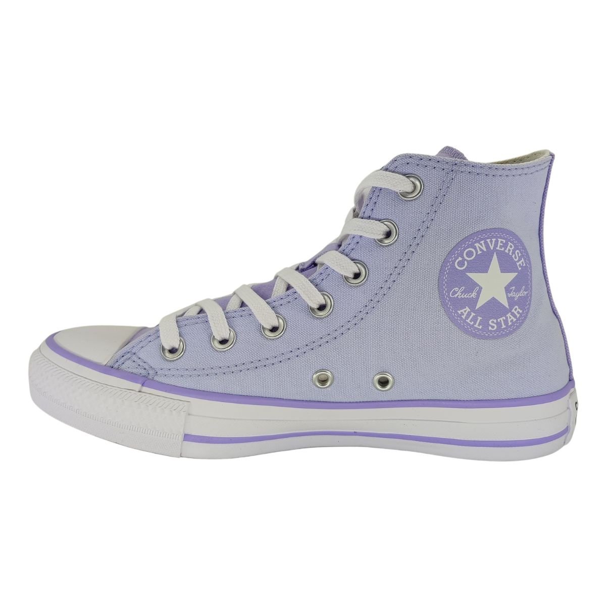Tênis All Star Converse Stitch Cano Alto CK1379 Unissex Lilás 3