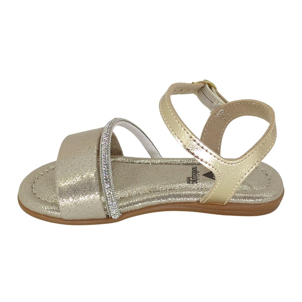 Sandália Molekinha Strass 2114277 - Infantil Dourado 3