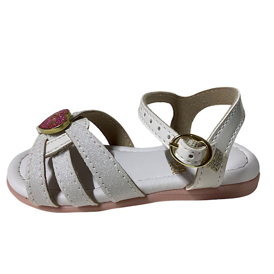 Sandália Molekinha com Glitter 2114263 - Infantil Branco 2