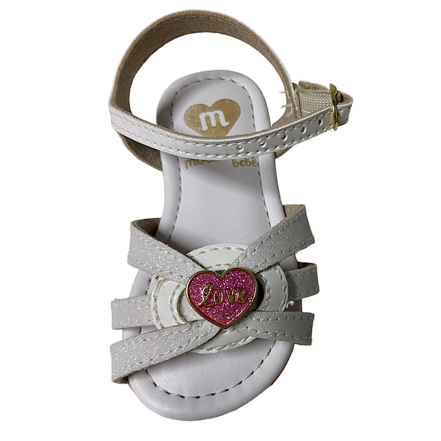 Sandália Molekinha com Glitter 2114263 - Infantil Branco 4