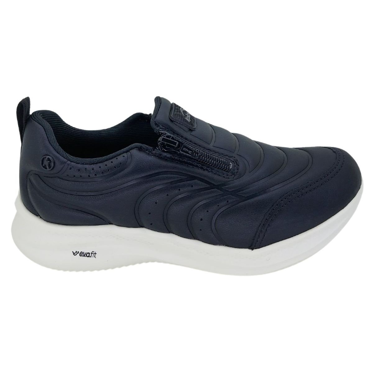 Tênis Kolosh Esportivo de Calce Fácil K7032A  - Feminino Preto 2