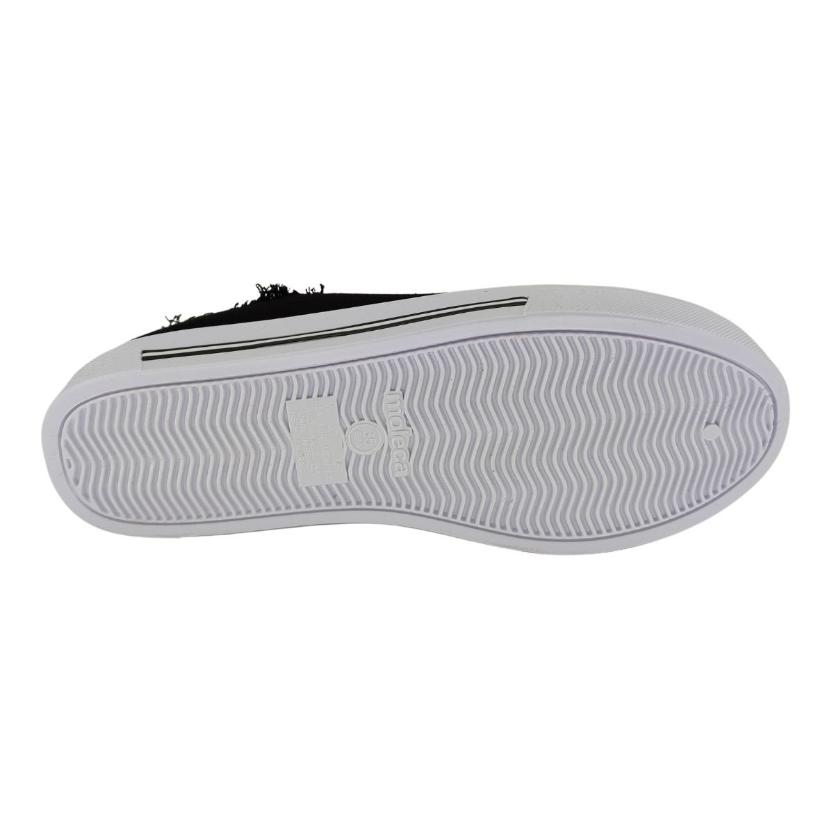 Tênis Moleca Lona Sider 5667322 - Feminino Preto/Branco 4