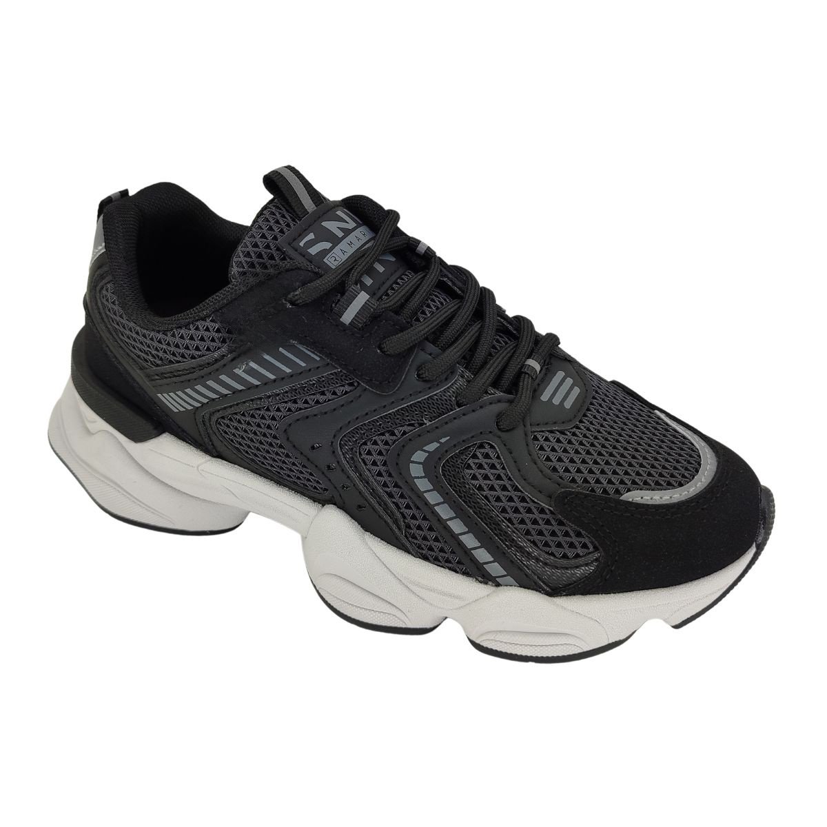 Tênis Casual Almond Ramarim 2590131 - Feminino Preto/Branco 1