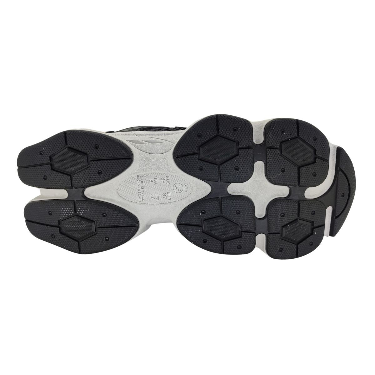 Tênis Casual Almond Ramarim 2590131 - Feminino Preto/Branco 5