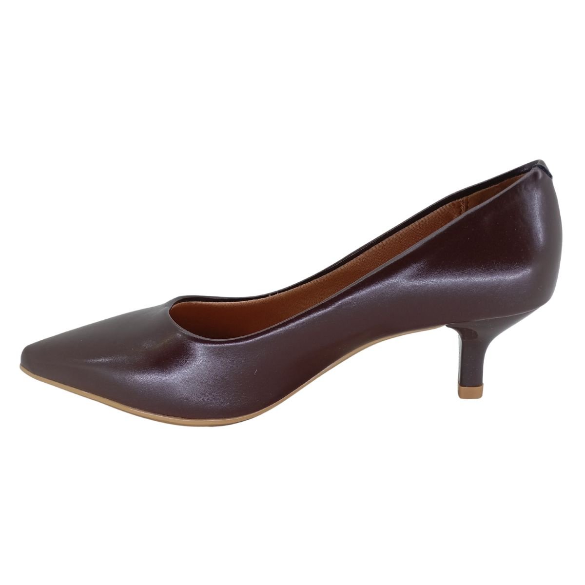 Scarpin Vizzano Salto Médio 1122828 - Feminino Marrom 3