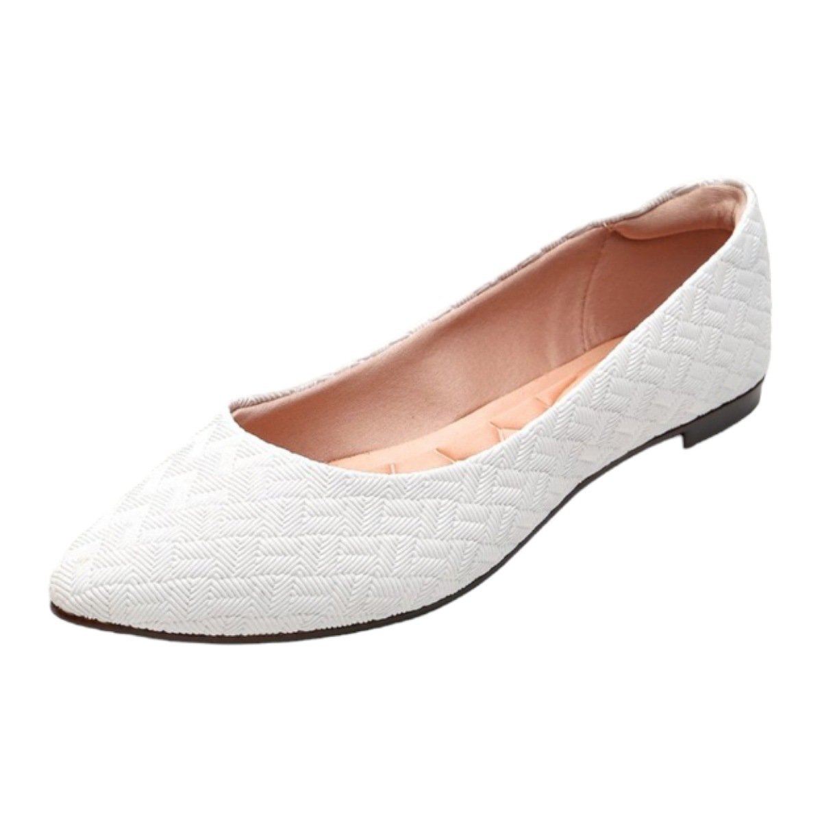 Sapatilha Moleca Napa Trama 5635800 - Feminino Branco 3