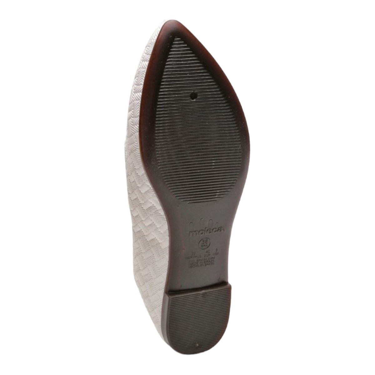 Sapatilha Moleca Napa Trama 5635800 - Feminino Branco 4
