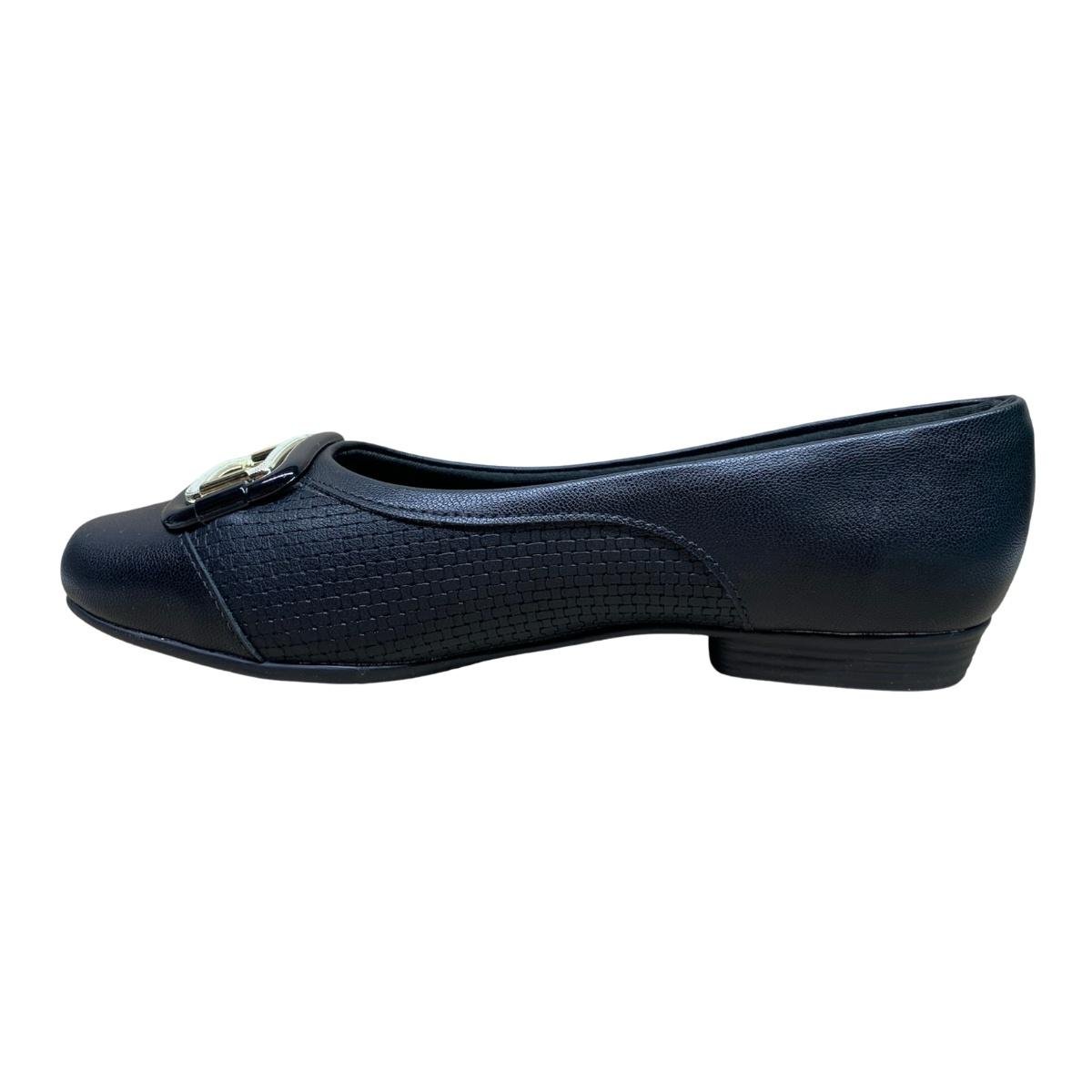 Sapatilha Piccadilly Salto Baixo 250228 - Feminino Preto 2