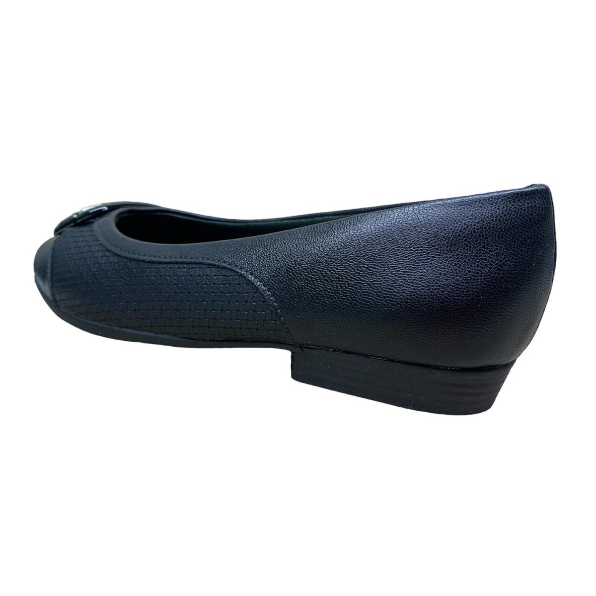 Sapatilha Piccadilly Salto Baixo 250228 - Feminino Preto 4