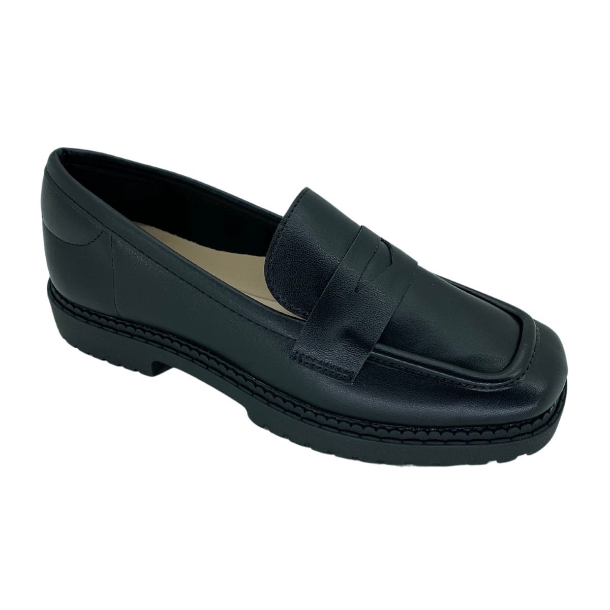 Sapato Moleca Mocassim Napa 5823100 - Feminino Preto 1