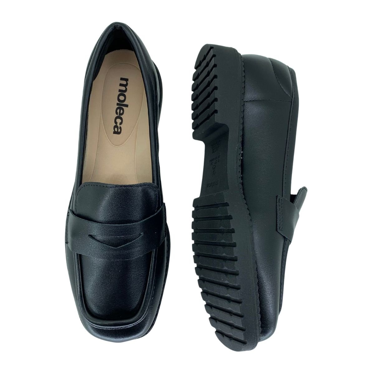 Sapato Moleca Mocassim Napa 5823100 - Feminino Preto 4