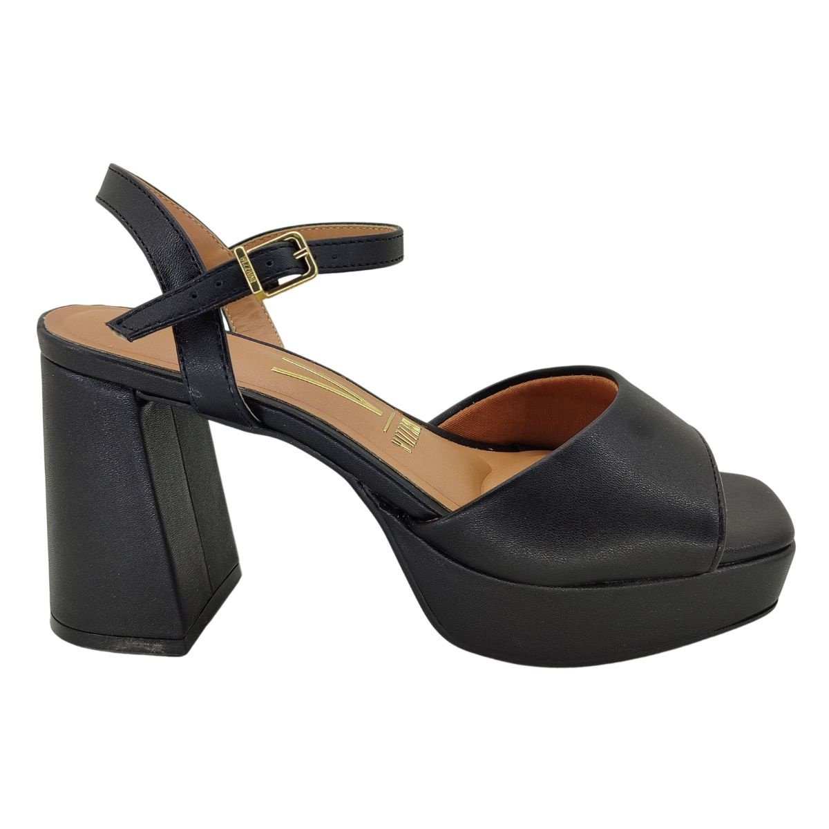 Sandália Vizzano Pelica Salto Bloco 6472207 - Feminino Preto 2