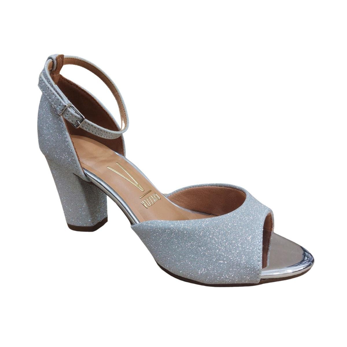 Sandália Vizzano Tela Shine 6262406 - Feminino Prata 1
