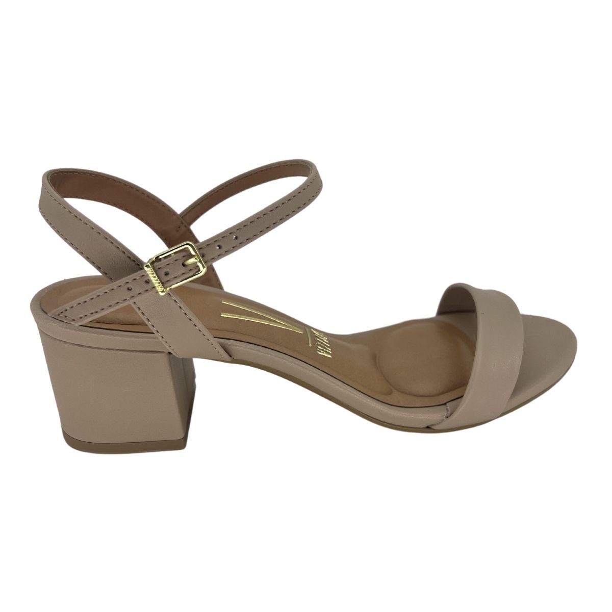 Sandália Vizzano Pelica Salto Grosso 6291900 - Feminino Bege 3