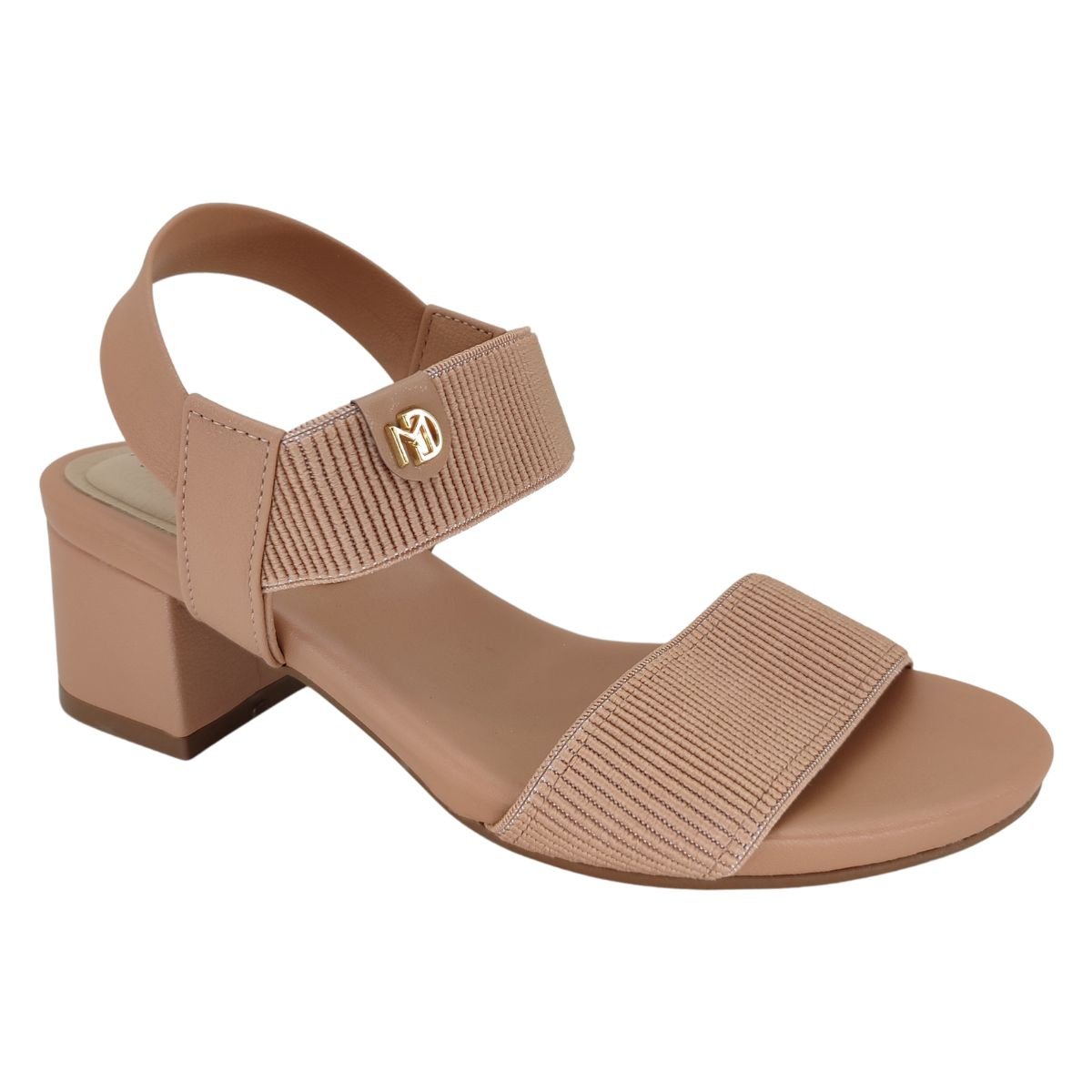 Sandália Modare Salto Bloco 7187100 - Feminino Nude 1