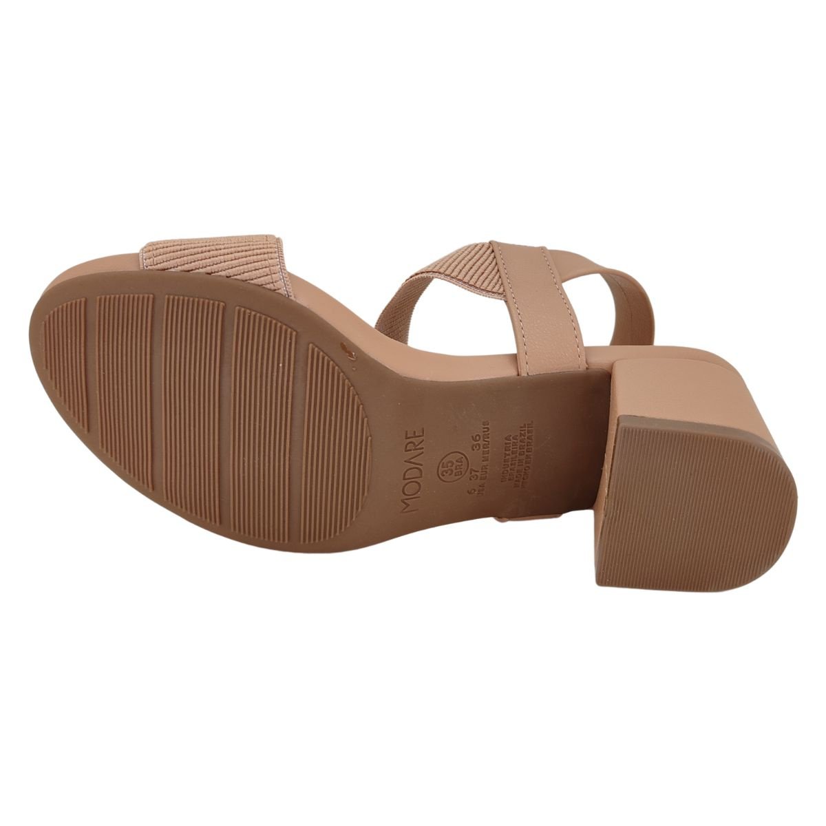 Sandália Modare Salto Bloco 7187100 - Feminino Nude 6