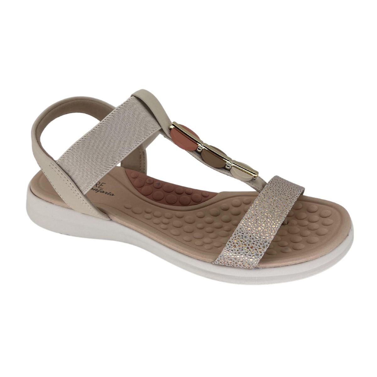Sandália Modare Elástico 7174109 - Feminino Bege 1