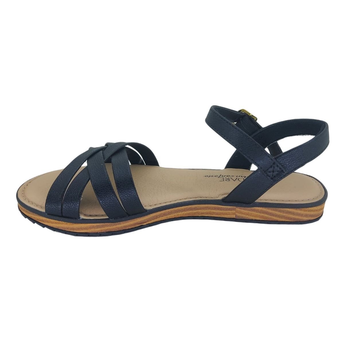 Sandália Modare Tiras Ultraconforto 7141146 - Feminino Preto 3