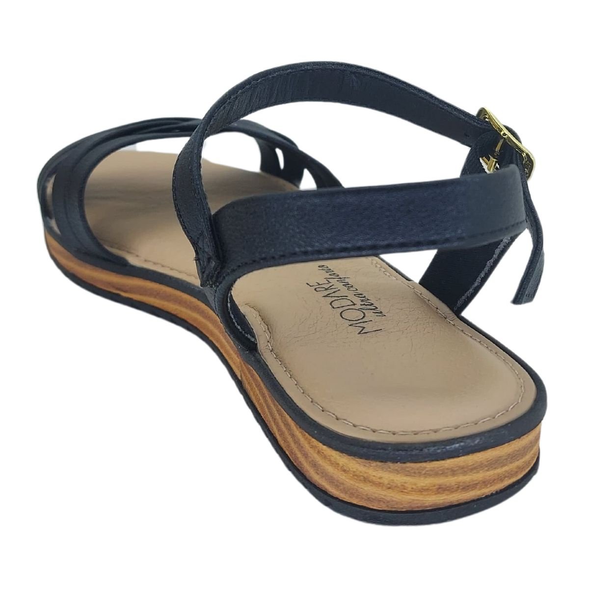 Sandália Modare Tiras Ultraconforto 7141146 - Feminino Preto 5