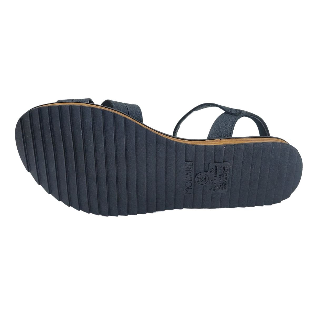 Sandália Modare Tiras Ultraconforto 7141146 - Feminino Preto 6