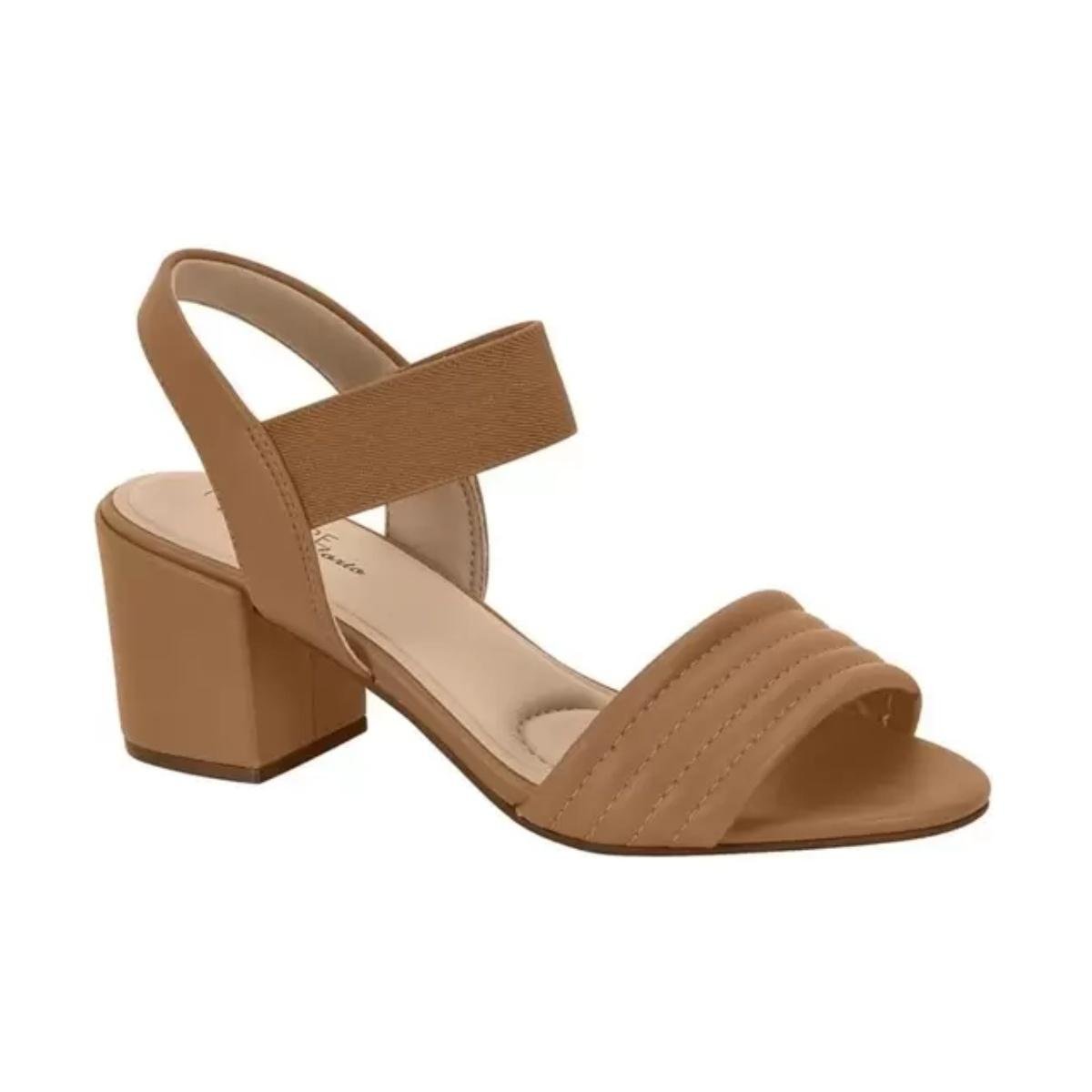 Sandália Modare Salto Baixo Grosso 7109463 - Feminino Marrom 3