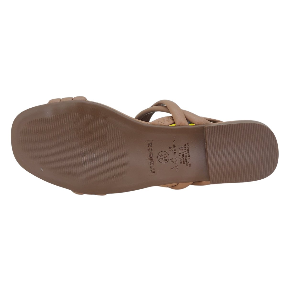 Sandália Rasteira Moleca 5435542 - Feminino Nude 6