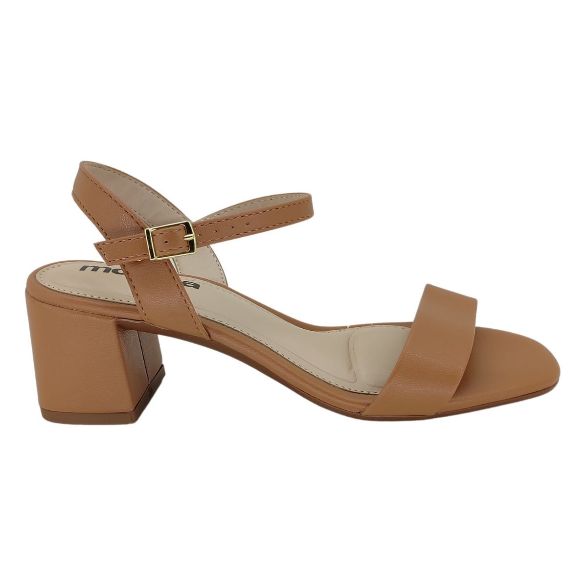 Sandália Moleca Salto Bloco 5496101 - Feminino Marrom 2