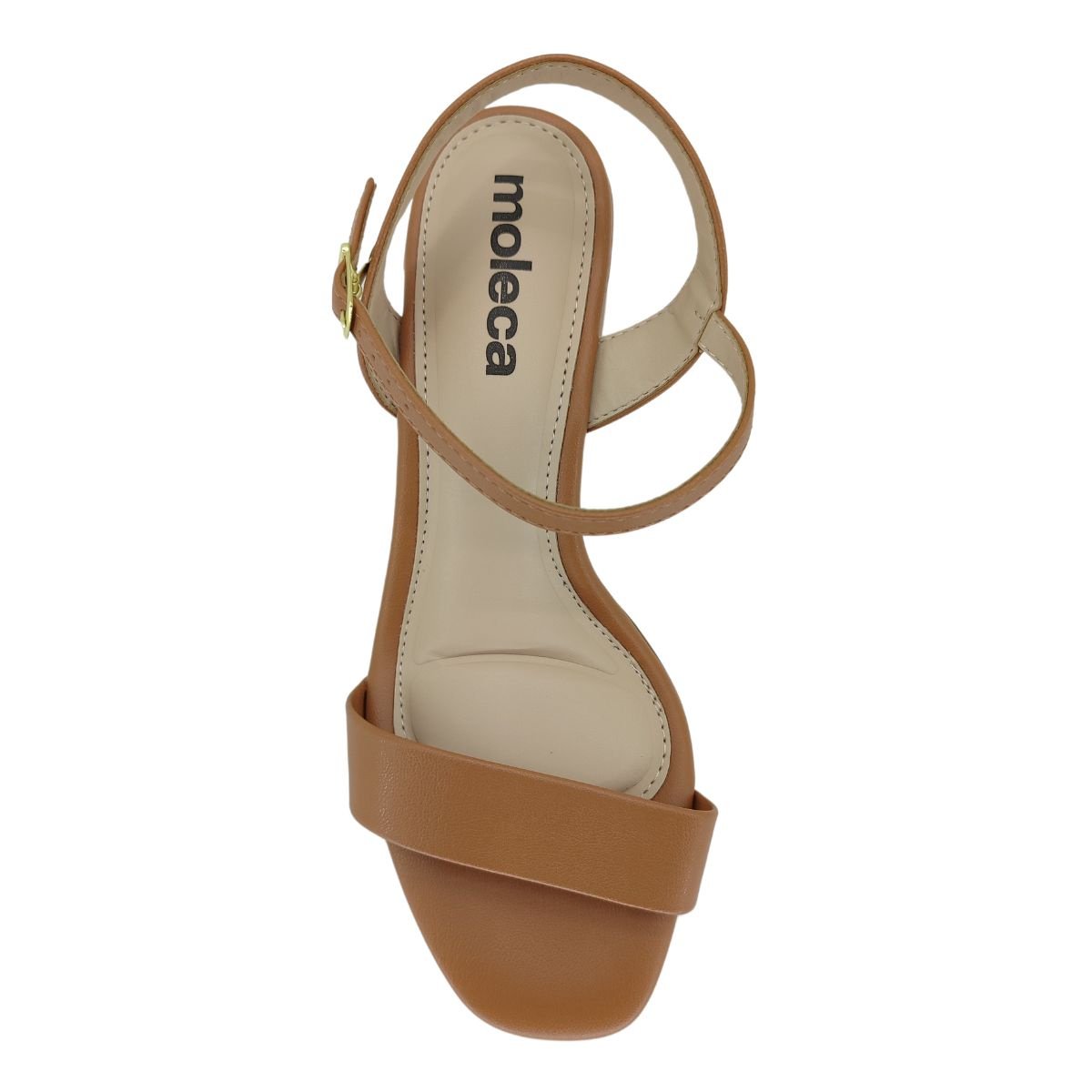 Sandália Moleca Salto Bloco 5496101 - Feminino Marrom 4