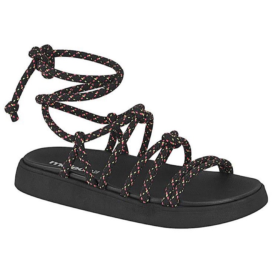 Sandália Moleca Flatform 5469111 - Feminina Preto 1