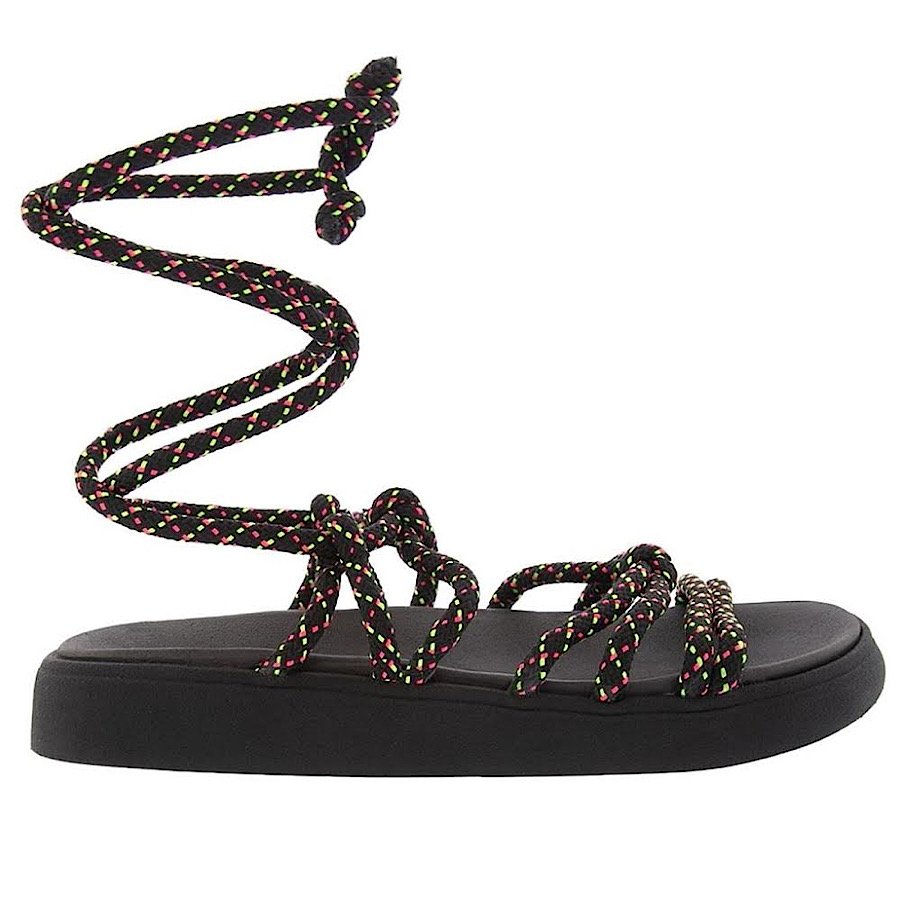 Sandália Moleca Flatform 5469111 - Feminina Preto 2