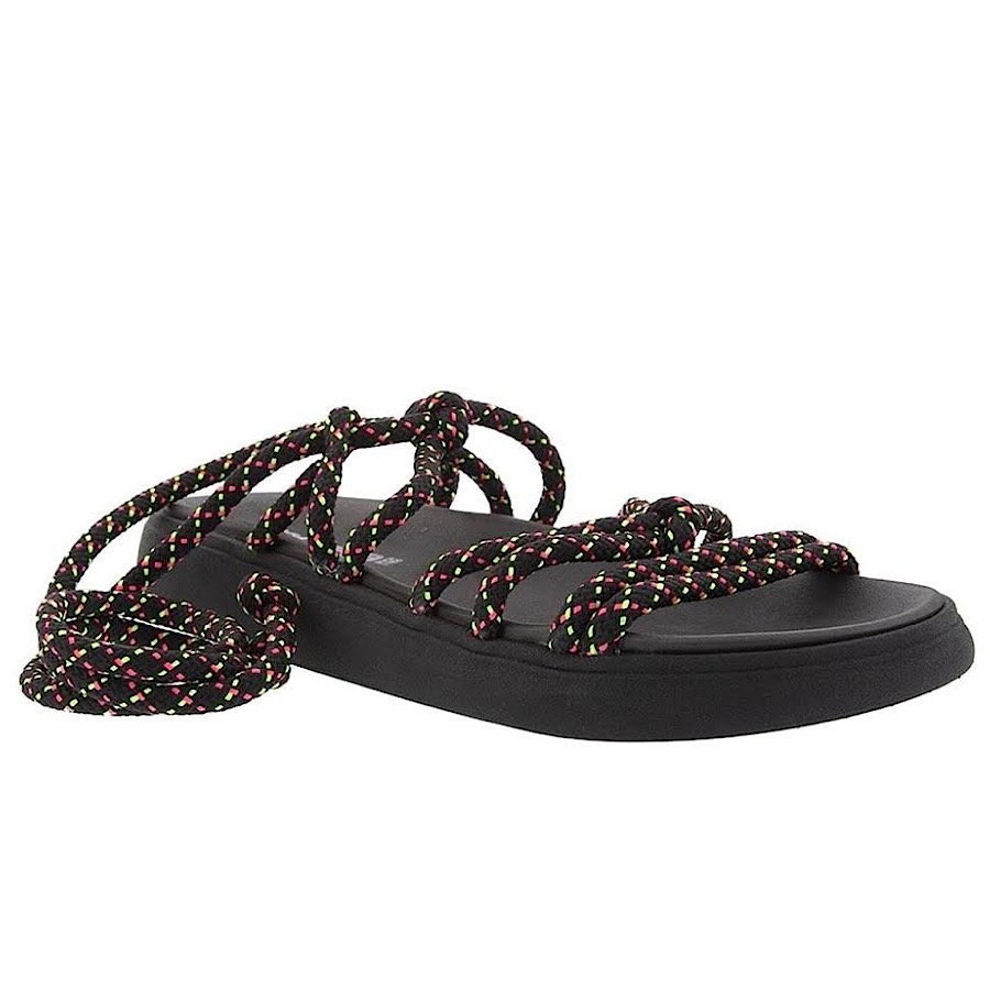 Sandália Moleca Flatform 5469111 - Feminina Preto 3