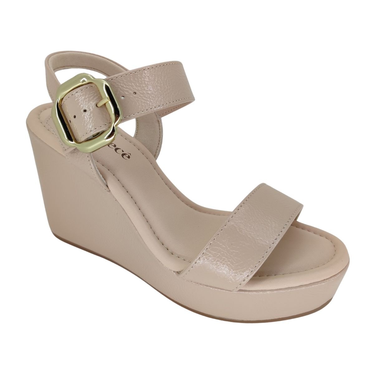 Sandália Bebecê Anabela 2913461 - Feminino Nude 1