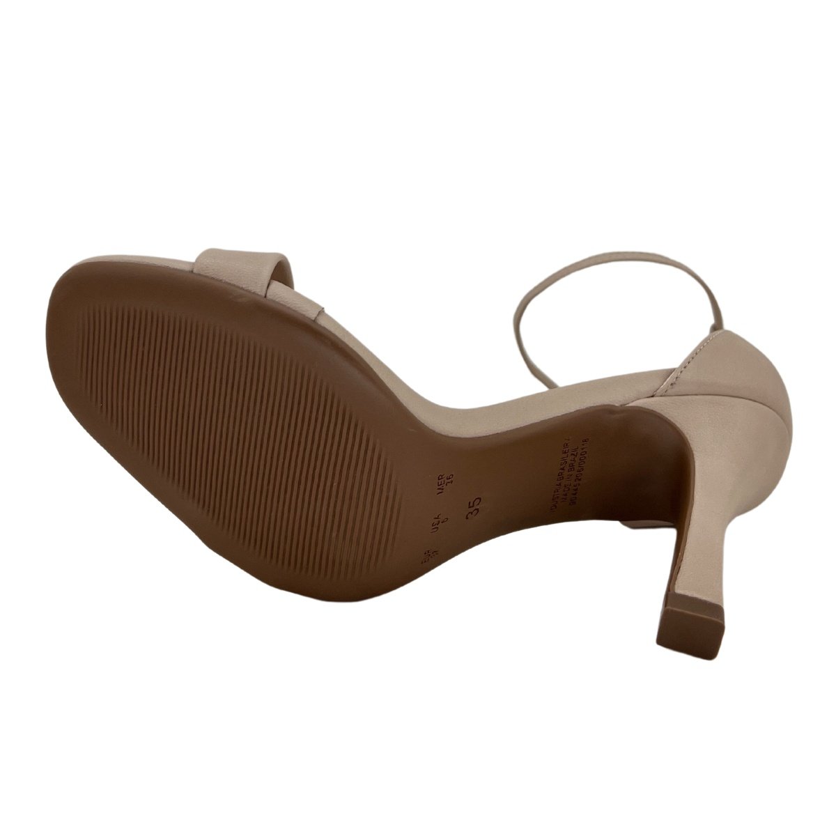 Sandália Bebecê Salto Alto Fino 7527264 - Feminino Nude 5