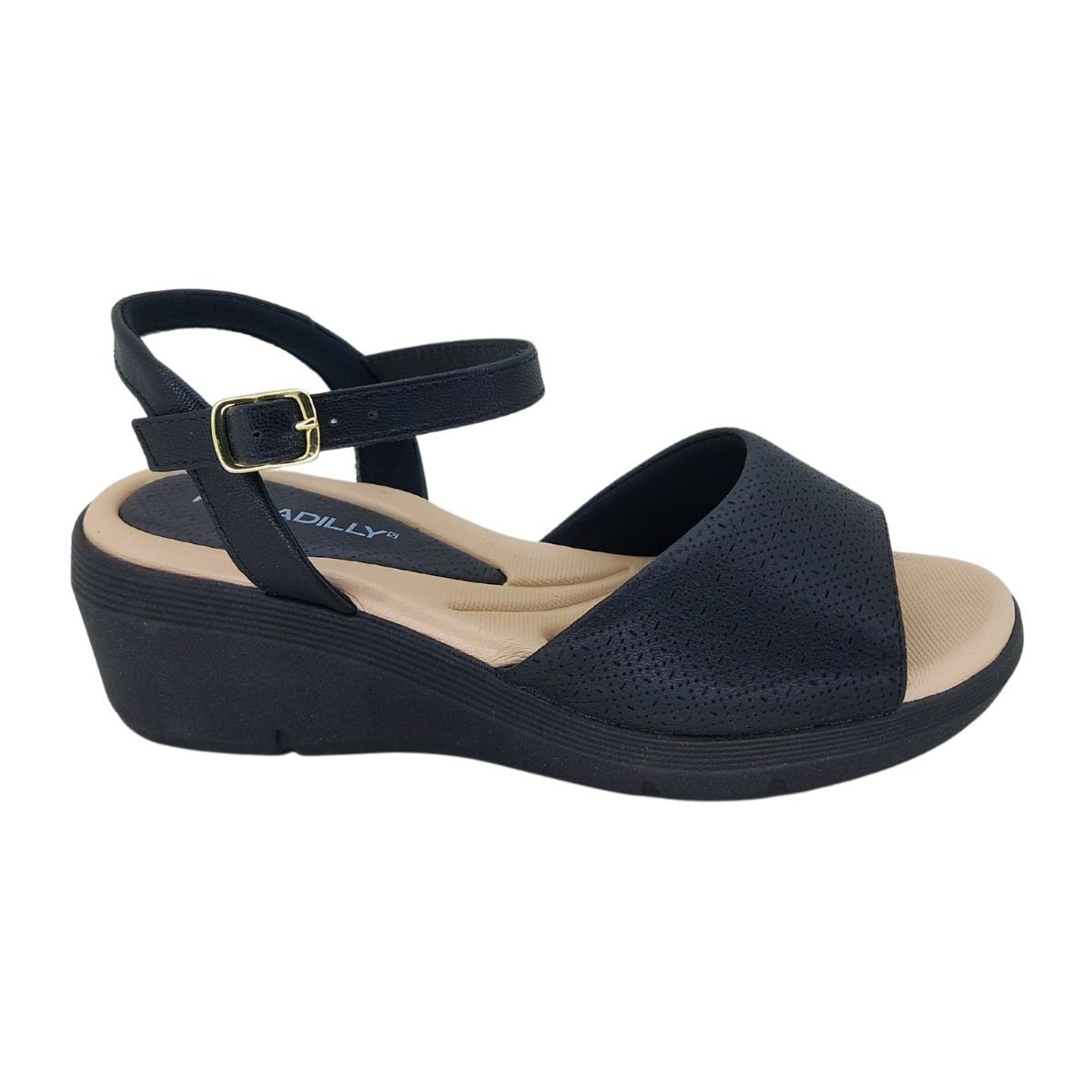 Sandália Piccadilly Anabela 540363 - Feminino Preto 2