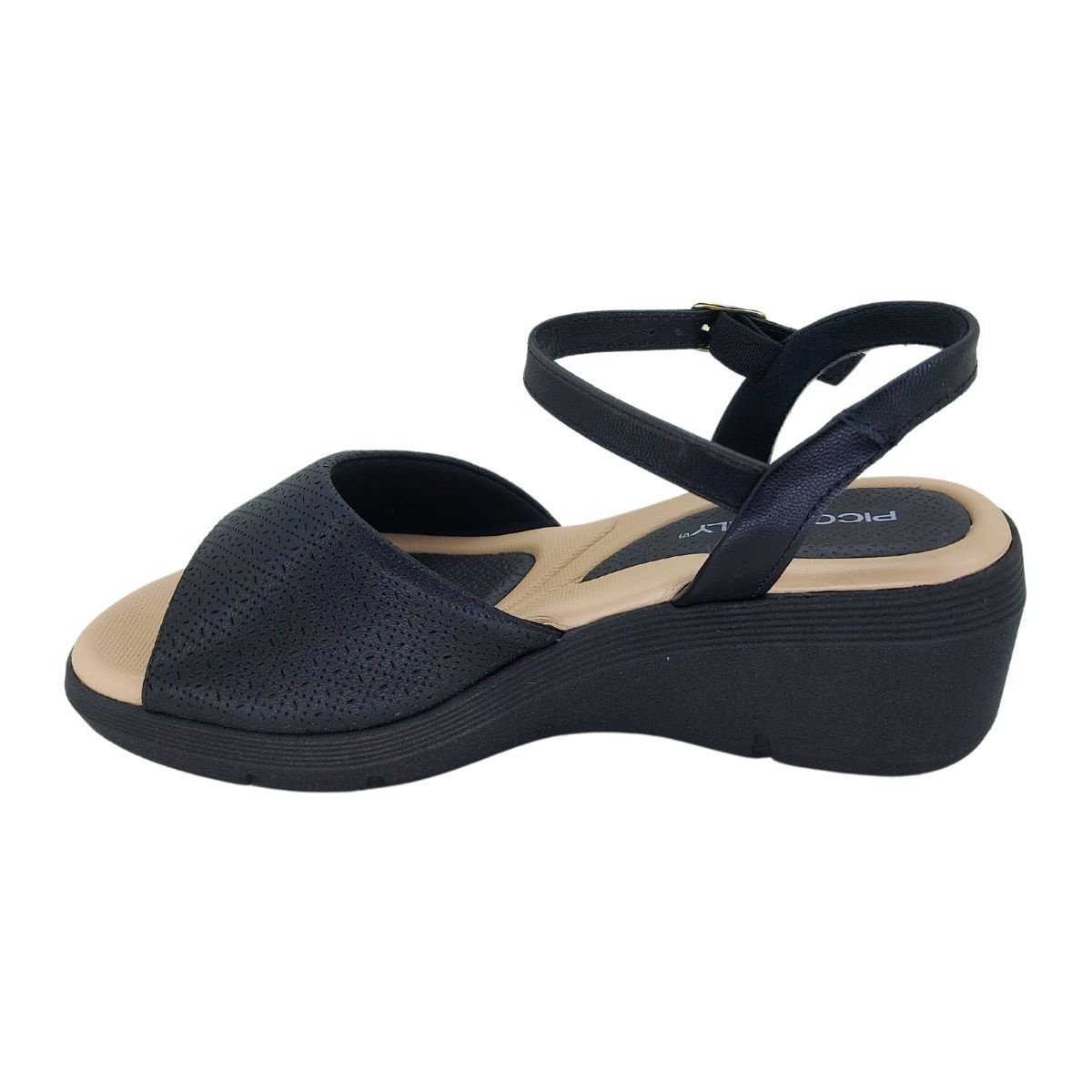 Sandália Piccadilly Anabela 540363 - Feminino Preto 3