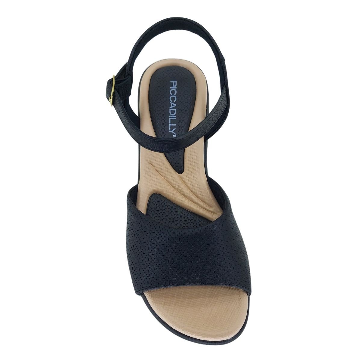 Sandália Piccadilly Anabela 540363 - Feminino Preto 4