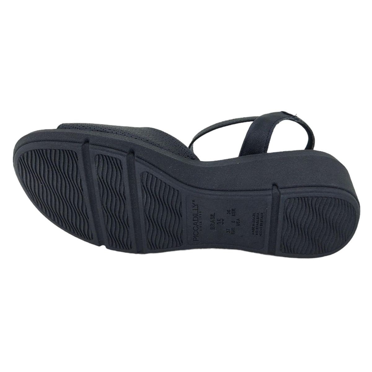 Sandália Piccadilly Anabela 540363 - Feminino Preto 5