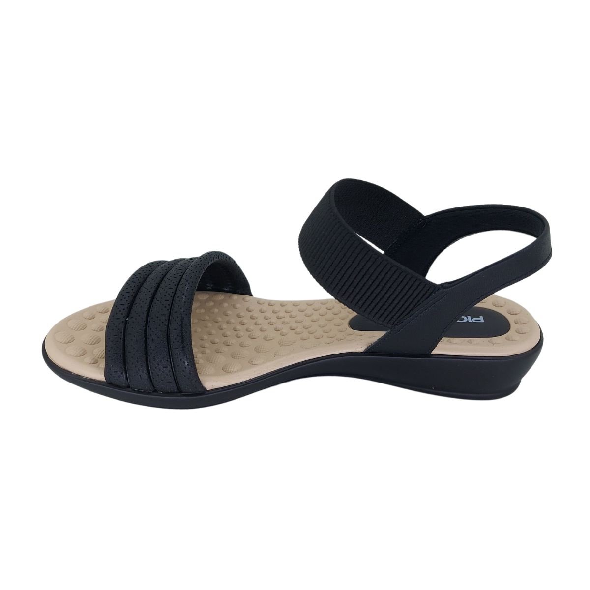 Sandália Rasteira Piccadilly 500378 - Feminino Preto 3