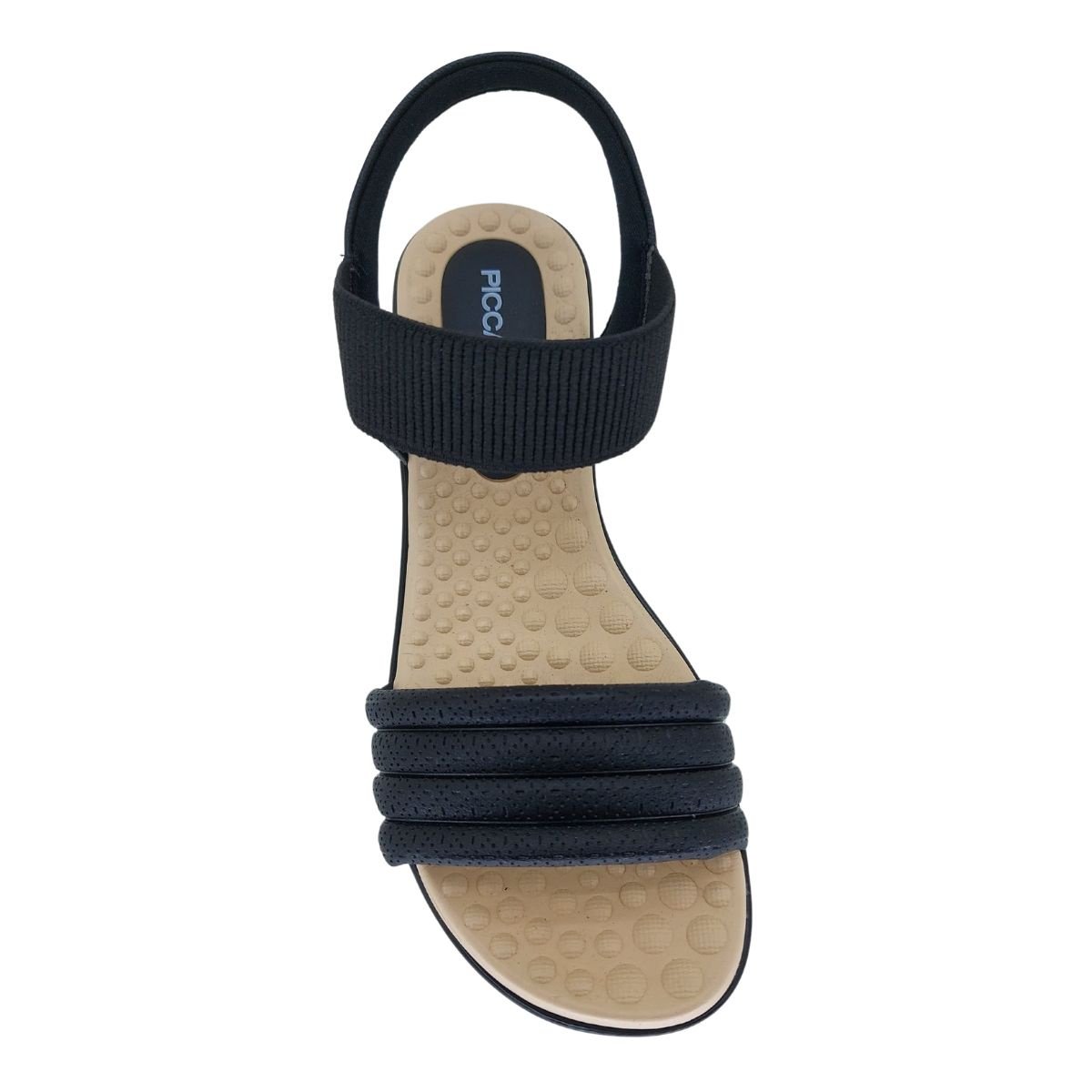 Sandália Rasteira Piccadilly 500378 - Feminino Preto 4