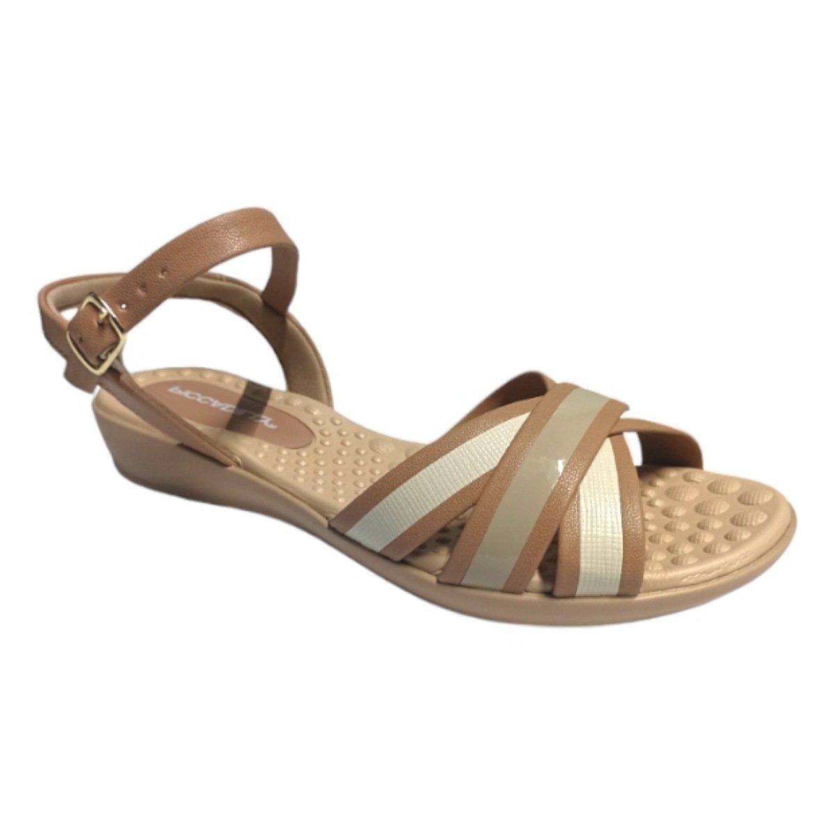 Sandália Piccadilly De Tiras 500350 - Feminino Bege 1