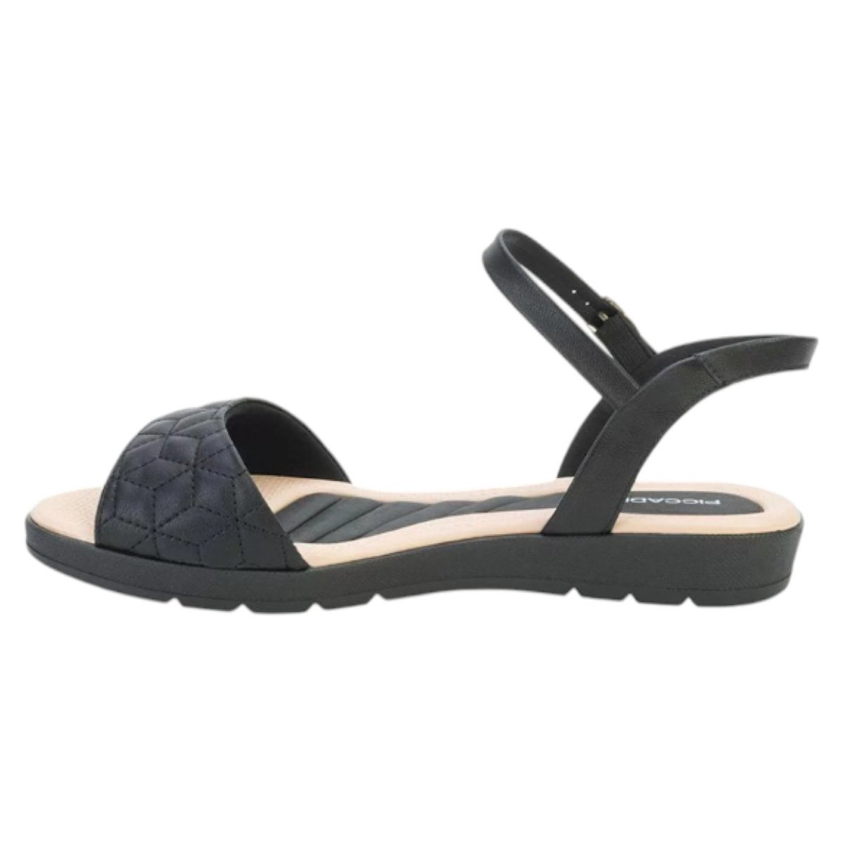 Sandália Piccadilly Flatform 410027 - Feminino Preto/Bege 2