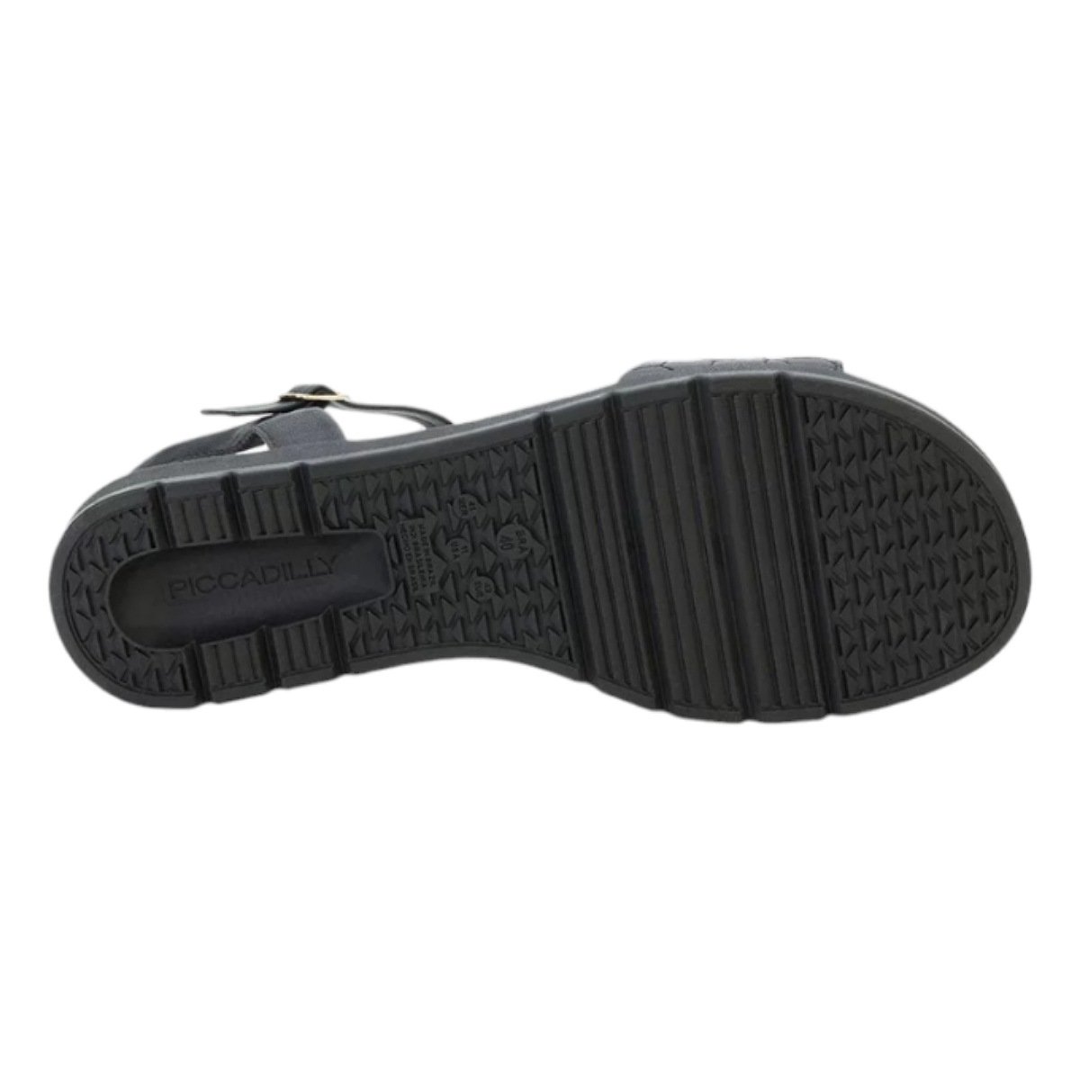 Sandália Piccadilly Flatform 410027 - Feminino Preto/Bege 4
