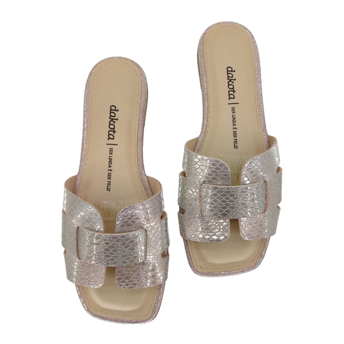 Sandália Rasteira Dakota Y8041 - Feminino Rosa 4