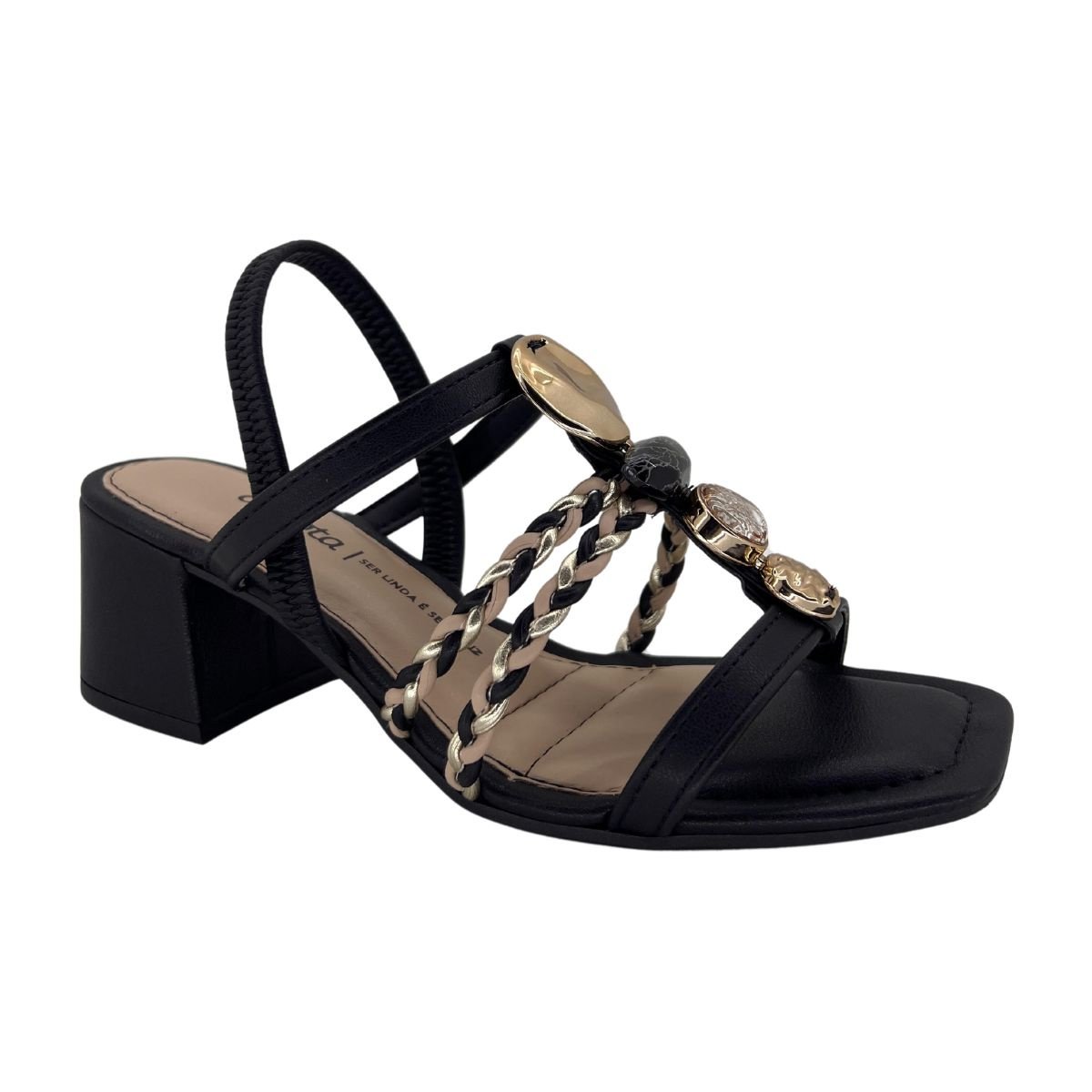 Sandália Dakota Salto Bloco 8211 Feminino Preto