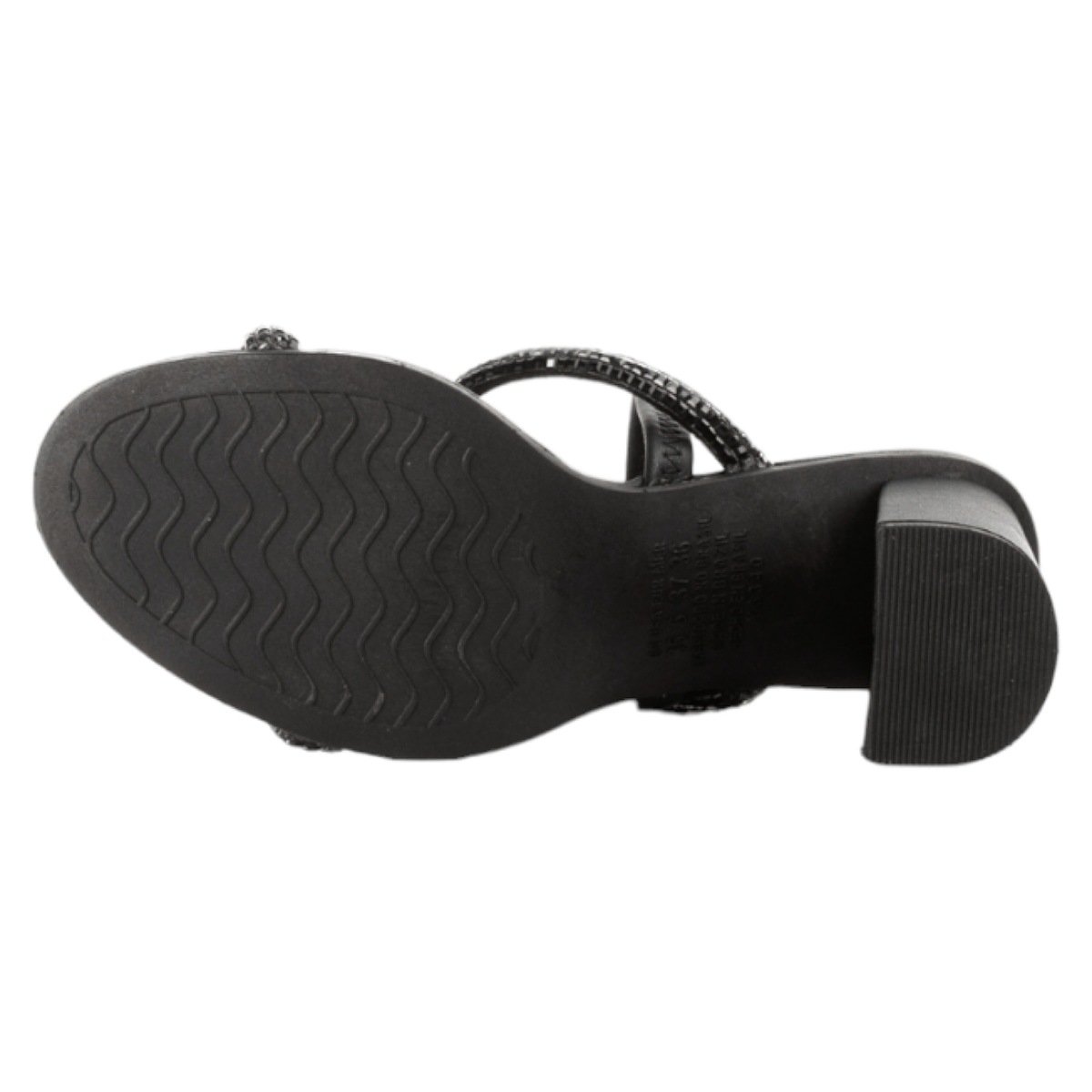 Sandália Dakota Salto Bloco Strass 6341 - Feminino Preto 5