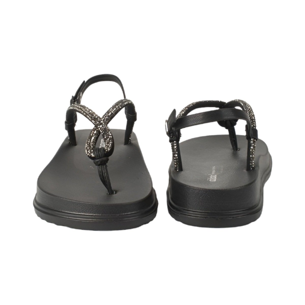 Sandália Dakota Flatform Com Strass 6241 Preto 4