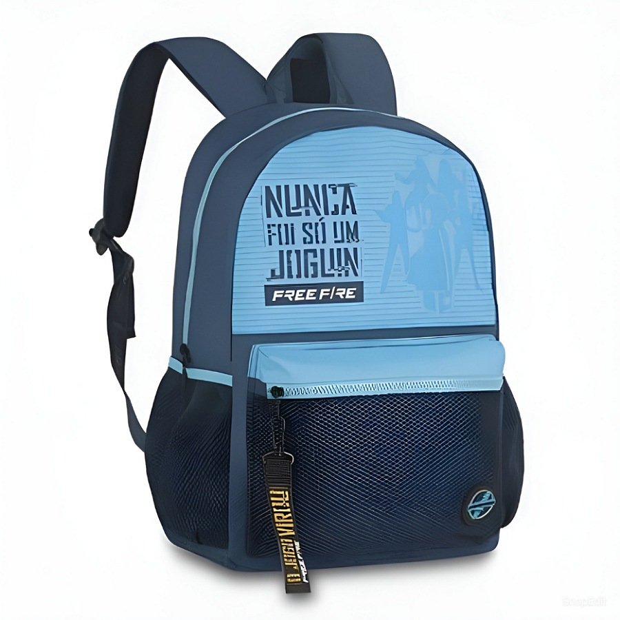 Mochila Clio Free Fire 2486 - Masculino Azul 1