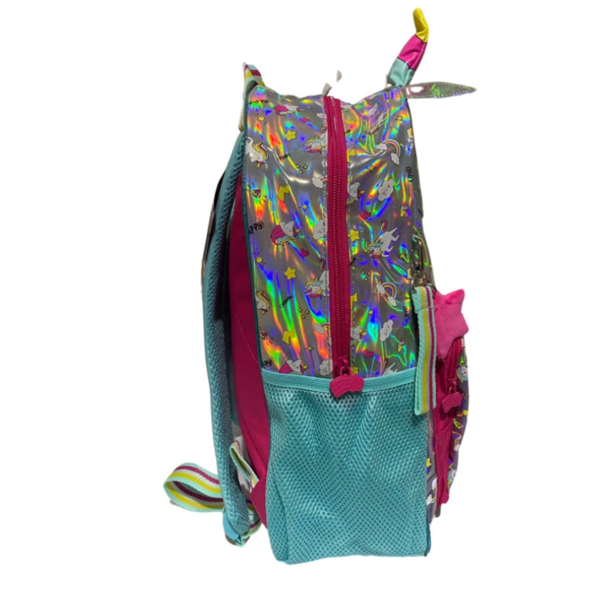 Mochila Clio Hológrafica Unicornio 23118 Verde 2