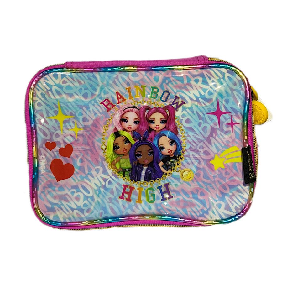Kit Mochila de Rodinha Luxcel Rainbom High    37592 Rosa 5