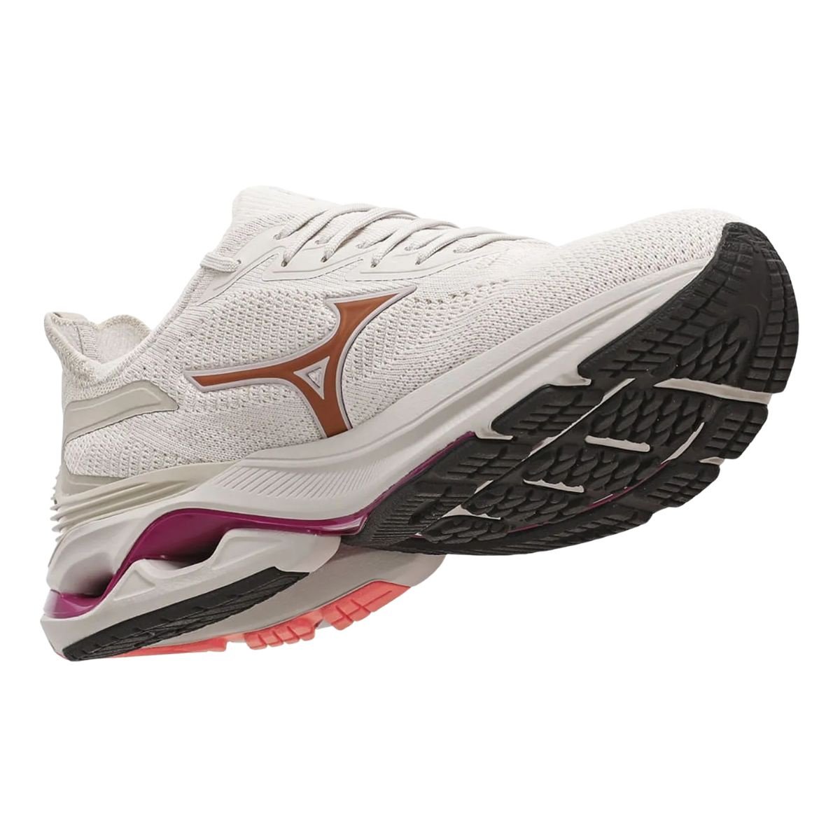 Tênis Mizuno Wave Mirai 7 - Feminino Branco/Rosa 5